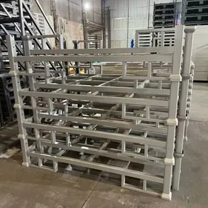 Portable Foldable Tire Stack Rack for Truck and Warehouse Storage thumbnail-3