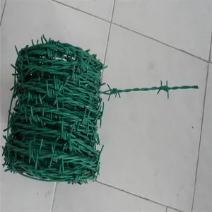 PVC Coated Barbed Wire Mesh With 15mm-30mm Barbed Length for Fencing thumbnail-4