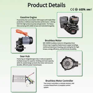 Vigorun Sprayer Machine Electric Start Sprayers SPRY600 With Loncin 622CC Gasoline Engine Pesticide Sprayer thumbnail-3