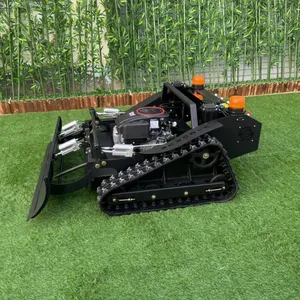 Industrial 4-Stroke Gasoline Engine Electric Traction Motor Zero Turn Cordless Robotic Rubber Track Lawn Mower for Hills thumbnail-6