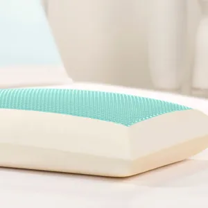 Blue Bubble Gel + Memory Foam Pillow thumbnail-3