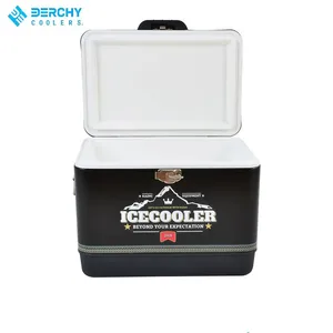29L Reusable Metal & PP Water Resistant Eco-Friendly Durable Ice Chest Cooler for Fishing Camping and Travel thumbnail-3