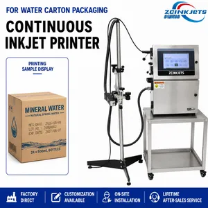 Water Carton Continuous Inkjet Printer for Beverage Outer Boxes and High-Speed Packaging Line Coding thumbnail-1