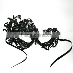 Cheapest Price Fashion Sexy Womens Party Club Hollow Lace Eye Mask Black and White Masquerade Masks thumbnail-3