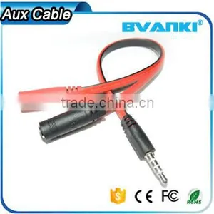 New Products 2016 2 Male 1 Female 3.5mm Heardphone y Splitter Aux/headphone Cable Free Samples thumbnail-1