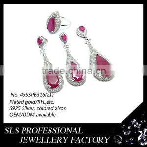 2015 New Style Africa 925 Silver Jewelry Sets Big Wedding Custom Jewelry Set thumbnail-2