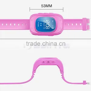 Silicone WIFI Wrist Cell Phone Watch For Kids Watch Phone With SOS Phone Call GPS Tracker thumbnail-5