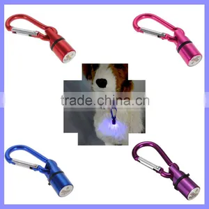 Bling Pet Mini Keychain Carabiner LED Flash Light thumbnail-1