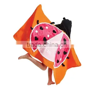 100% Cotton Soft Poncho Hooded Beach Towel thumbnail-2