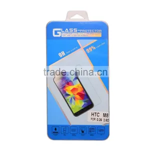 2015 Hot Selling Glass Screen Protector With 9h Hardness for HTC One M8 thumbnail-1