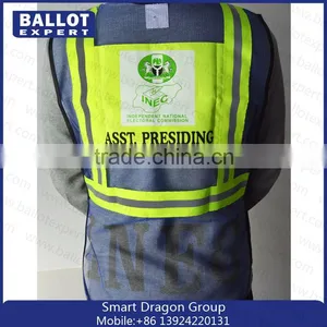 Mesh Polyester Fluorescent Fabrics Purple Reflective Safety Vest Factory in China thumbnail-1
