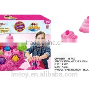 300g Gree and Red Space Martian Sand, With 5 CAKE Mold to Play Sand for Kids thumbnail-1