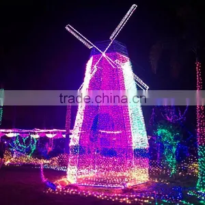 Fullbell 200 LED Wedding Fairy Mesh Net Lighting Outdoor Twinkle Led Christmas Net Lights Blue thumbnail-5