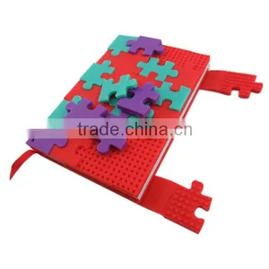 Silicone Puzzle Notepad,Gummy Notebook Cover,Blocks Silicone Notepad thumbnail-2