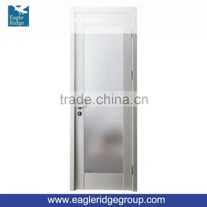 Wooden Doors Design Modern Melamine Swing Interior Glass Door thumbnail-1