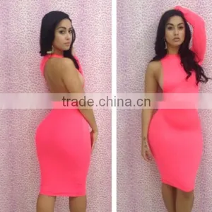 Open Back Sexy Club Dress 2014 thumbnail-2