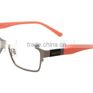 0.6MM Stainless Steel Frame Optical Eyeglasses With Acetate Temple thumbnail-3