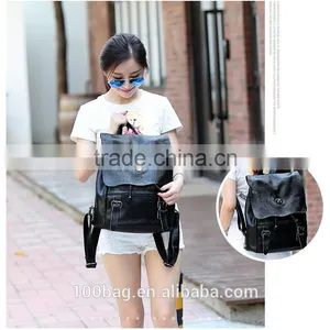 Fashionable Cowhide Leather Backpack Bags Female Bags thumbnail-4