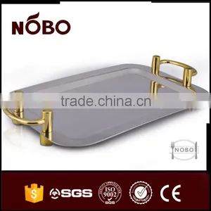 Retangular Mirror Surface Stainless Steel Cafeteria Tray thumbnail-4