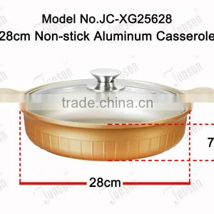 28cm Aluminum Die Cast Casserole/Non-stick Die-casting Casseroles/Casserole With Induction Bottom thumbnail-2