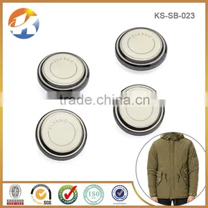 15mm Laser Logo Custom Metal Flat Top Snap Button thumbnail-5