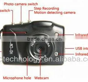 CM8 HD IR Night Vision 5.0MP Mini Camera Digital Camera thumbnail-4