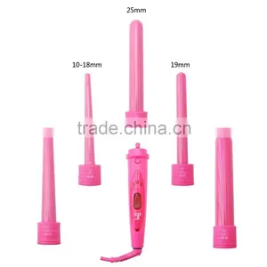 LCD Display 5 Barrels Interchangeable Hair Curling Wand thumbnail-1