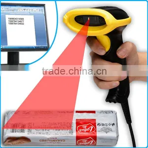 New Laser USB Reader Bar Code POS Handheld 100 Times/sec Cable Barcode Scanner thumbnail-6