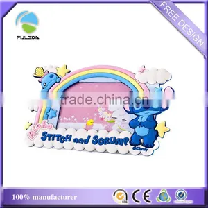 Custom Rainbow Souvenir Rubber Plastic Photo Frame thumbnail-1