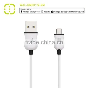Fashion Design and High Speed Micro USB2.0 Cable 2M For Android Mini USB Cable For Samsung Galaxys thumbnail-1