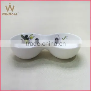 Porcelain Dinner Set With Olive Decal thumbnail-3