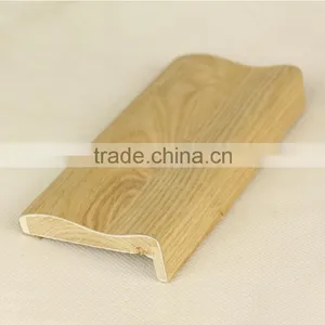 Primed Solid Wood Door L Shaped Casings Wrapped Wood Veneer thumbnail-1