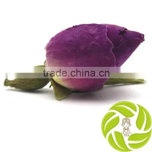 Organic France Dry Flower Tea for Women Anti-aging and Smooth Skin Fragrance Dried Flowers Purple Rose Buds Tea Rosa Herbal Tea thumbnail-1