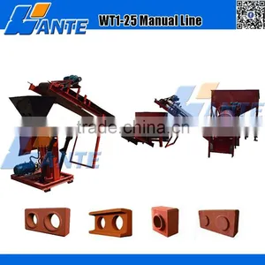 High Quality WT1-25 Soil Clay Interlocking Bricks Making Machine Production Line From Linyi Wante Machinery thumbnail-2