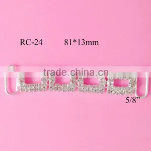 Stock Hot Selling Rhinestone Connector for Headband/hairwear(RC-24) thumbnail-1