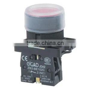 GB2-EP42 CNGAD Red Booted Momentary Pushbutton Switch thumbnail-1