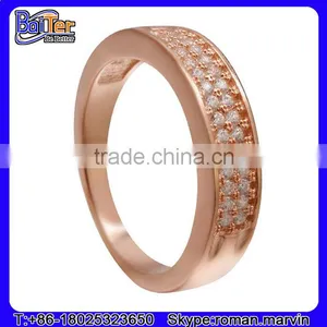 High Polished Stainless Steel Gold Couple Ring Without Stone thumbnail-4