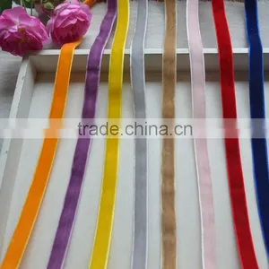 High Quality Kinds of Wide Beautiful Stretch Velvet Ribbon thumbnail-5