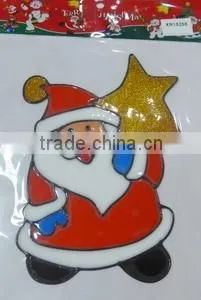 High Quality Santa Claus PVC Sticker For Window /Door Decoration thumbnail-5