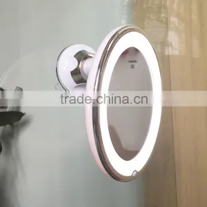 Adjustable Makeup Mirror LED Lighted Vanity Bathroom Mirror Sensitive Button thumbnail-1