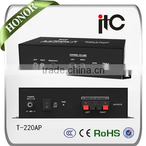 ITC T-221AP 2 Channel 20W Small Style Class D Wall Mounted Speaker Amplifier Quality Choice thumbnail-1