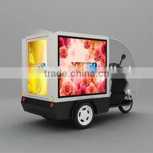 Factory Made Advertising Wheeler With Scrolling Lightbox or LED Screen: M1 thumbnail-4