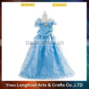 New Fashion Hot Sale Cute Baby Girl Wedding Dress Cosplay Frozen Girl Dress thumbnail-3