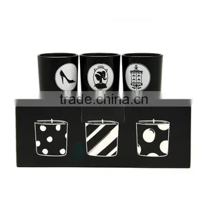 Wholesale Customized Round Black Glass Candle Jar thumbnail-2