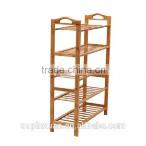 Pure Nature Bamboo Handmade Shoe Rack,Bamboo 4-tiers Shoe Rack for Shoes Showroom thumbnail-5