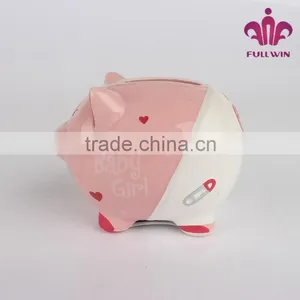 Clay Piggy Bank Pink Pig Piggy Bank Unopenable Piggy Bank thumbnail-2