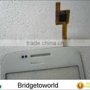 White Screen Front Glass Panel With Flex Cable For Samsung G350 thumbnail-2
