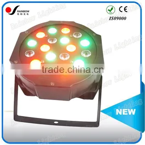 New Wholesale Pro 18pcs 1W RGBW (4in1) Mini Flat LED Par Light thumbnail-1