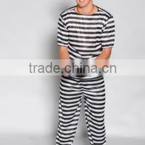 Halloween Festival Sexy Prisoner Costume Sex Product Prison Uniforms for Men thumbnail-2