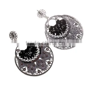 2016 New Arrival Summer Beach Party Earring Beaded Hoop Earring for Girls thumbnail-5